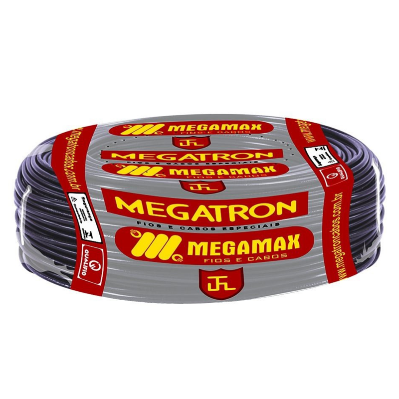 Cabo Flex Vel V Mm Preto Por Metro Megatron Cabo Flex Vel V