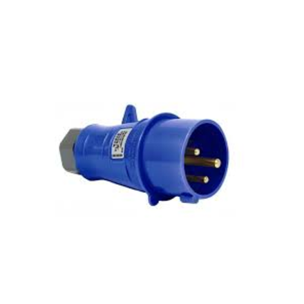 Plugue 2P T 16A 220V 6H Azul N 3076 Steck Plugue 2P T 16A 220V 6H