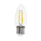 Lâmpada Superled Vela Filamento 3W E=27 6000K Clara 20179 - Ourolux.