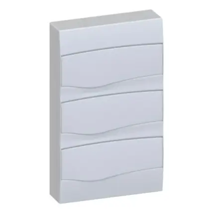 Centro De Distribuição Pvc Sobrepor 36 Disjuntores Porta Branca Br36S - Brum