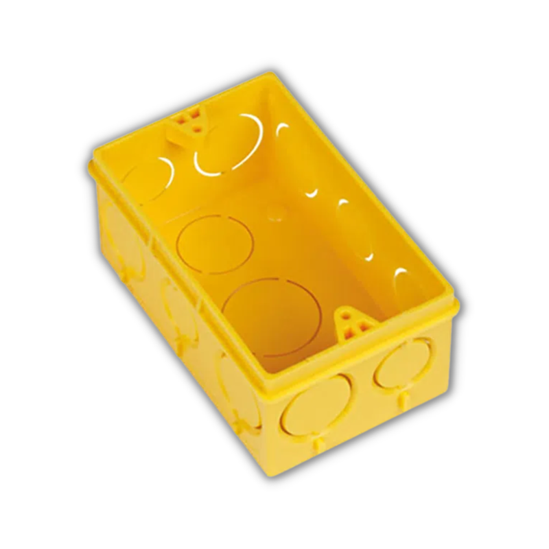 Caixa de Luz Pvc Amarela 4x2 18791 - Amanco - Caixa De Luz Pvc Amarela ...