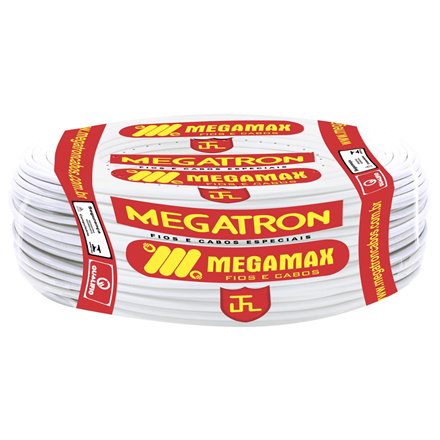 CABO FLEXIVEL PARALELO TURBOFIL 2x1,5MM 750V 100 MTS BRANCO