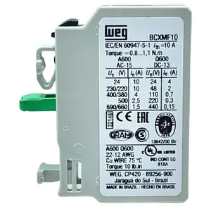 Bloco De Contato Auxiliar Bcxmf 10 1Na - Weg