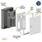 Quadro De Distribuição Embutir 46 Disjuntores Din 100A Volt Qde-46x - Brum