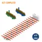 Kit Barramento Trifásico 34 Disjuntores Din 100A Volt Flutuante Brft34 - Brum