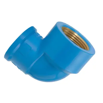 Joelho Azul 90º Soldável E Com Bucha Latão 25mm x 1/2'' 11679 - Amanco