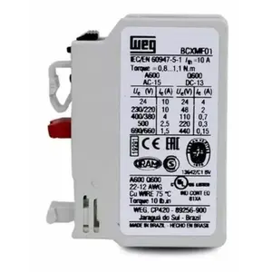 Bloco De Contato Auxiliar Bcxmf 01 1Nf - Weg
