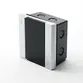 Centro Embutir Para 3/4'' Disjuntores Bk-3 Branco c/porta translúcida fumê - Biki