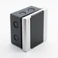 Centro Embutir Para 3/4'' Disjuntores Bk-3 Branco c/porta translúcida fumê - Biki
