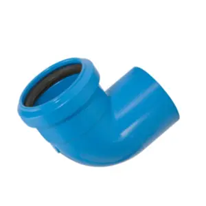 Joelho Azul 90º Com Anel Vedação Dn38 x 38 10524 - Amanco
