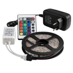 Fita de Led 5050 RGB 7,8w/m 12v IP20 Rolo Com 5 Metros 9151 - Gaya