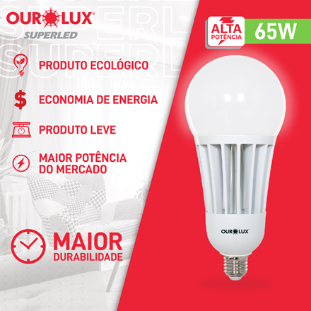 L Mpada Superled Bulbo Led Alta Pot Ncia W E K Ourolux L Mpada Superled Alta