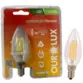 Lâmpada Superled Vela Filamento 3W E=14 6000K Clara 20172 - Ourolux