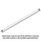 Perfil Calha Slim Led 1x18/20W 1200mm sem Suporte 170006 - Lumepetro