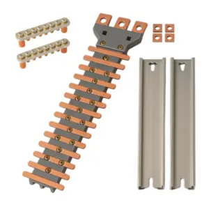 Kit Barramento Trifásico 48 Disjuntores Din 160A Volt Flutuante VB16048 - Brum