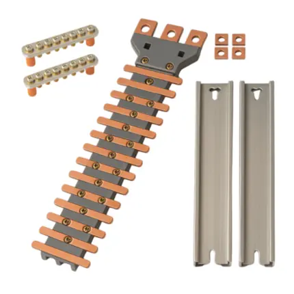 Kit Barramento Trifásico 24 Disjuntores Din 160A Volt Flutuante VB16024 - Brum