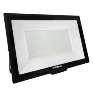 Refletor Led Slim  500W Bivolt 6500k Preto 03278 - Ourolux