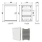 Quadro De Distribuição Embutir Para 24 Disjuntores Horizontal Volt QDE-24H - Brum