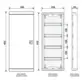 Quadro De Distribuição Embutir Para 48 Disjuntores Horizontal Volt QDE-48H - Brum