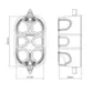 Kit com 100 Caixas De Luz Plástica Drywall 4x2 57500/071 - Tramontina