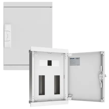 Quadro de Distribuição Embutir 28 Disjuntores + Barramento Bifásico 100A Volt - Brum
