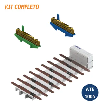 Quadro de Distribuição Sobrepor 28 Disjuntores + Barramento