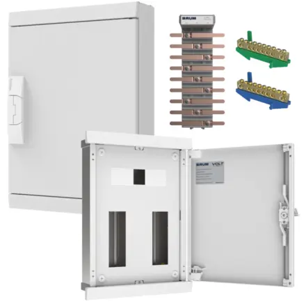 Quadro de Distribuição Sobrepor 28 Disjuntores + Barramento