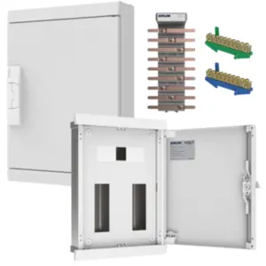 Quadro de Distribuição Sobrepor 34 Disjuntores + Barramento Bifásico 100A Volt - Brum