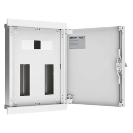 Quadro de Distribuição Embutir 46 Disjuntores + Barramento Trifásico 100A Volt - Brum