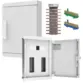 Quadro de Distribuição Sobrepor 46 Disjuntores + Barramento Bifásico 100A Volt - Brum