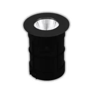 Embutido De Solo Redondo Led COB 4W 3000K Preto 5 Peças 3362 - Gaya