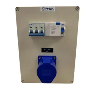 Quadro Robo Com Disjuntor 3P 63A + DR 63A + 8 Tomadas 2P+T 20A + 1 Tomada 3P+T 32A - Phek