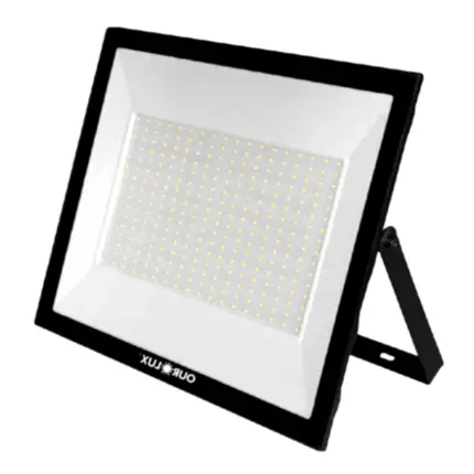 Refletor Led Slim 200W 6500K Bivolt Preto 03269 - Ourolux