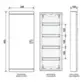 Quadro De Distribuição Sobrepor Para 48 Disjuntores Horizontal Volt QDS-48H - Brum