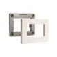 Placa Com Suporte Para Móvel 65x45 30 Peças Mar-Girius Sleek Branca