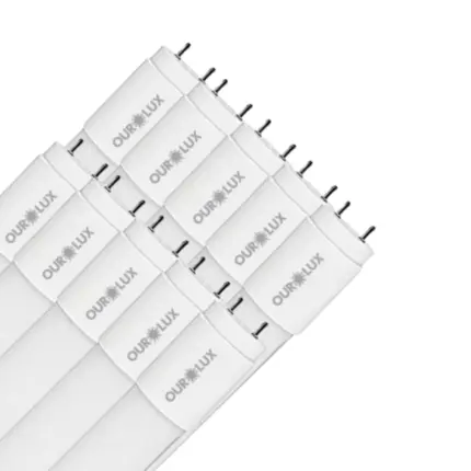 Lâmpada Led Tubular T5 9W 4000K Com Driver 25 Peças 60cm Ourolux