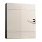Quadro De Distribuição Em termoplástico Sobrepor 48 Disjuntores Din 100A Plus BR+48S Porta Branca -