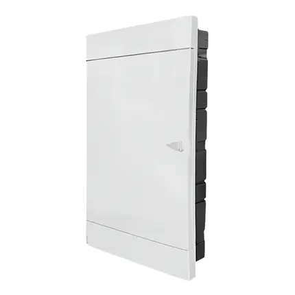 Quadro De Distribuição Em termoplástico Embutir 48 Disjuntores Din 100A Plus BR+48 Porta Branca - Br