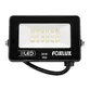 Refletor Led   30W 3000K Bivolt Preto LED38.12 - Foxlux