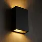 Arandela Cube Slim 4w 3000k Preto 140 Lumens IP65 Bivolt 9683 - Gaya