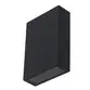 Arandela Cube Slim 4w 3000k Preto 140 Lumens IP65 Bivolt 9683 - Gaya