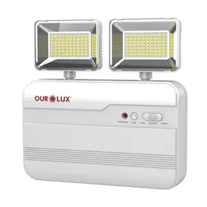 Bloco de Iluminação de Emergência 2 Faróis Led 30w 3200Lumens 6500k Bivolt  01980 - Ourolux