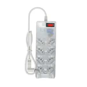 Filtro de Linha com Protetor Contra Surtos DPS 8 Tomadas 10A LCF 026776 - Clamper