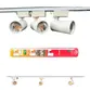 Kit Com 3 Spots Led 10W 6500K Bivolt Com Trilho De 1 Metro Branco 03787 - Ourolux