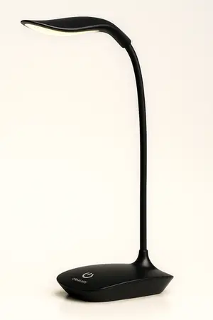 Luminária De Mesa Flexível Led 2W 4000K Bivot Botão Touch Recarregável Preta 05701 - Ourolux