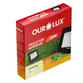 Refletor Led Slim  30W 3000K Bivolt Preto 03271 - Ourolux