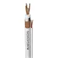 Cabo Coaxial Para CFTV RF 0,48/2,5 DBL + 2X26AWG branco Rolo Com 100 Metros - Megatron