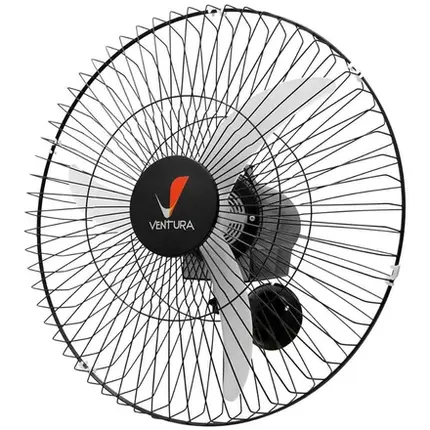 Ventilador Oscilante Parede 60cm Bivolt Preto - Venti Delta