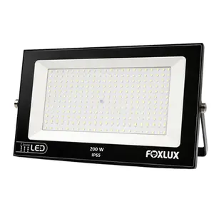 Refletor Led  200W 6500K Bivolt Preto LED38.18 - Foxlux