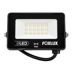 Refletor Led   30W 6500K Bivolt Preto LED38.21 - Foxlux